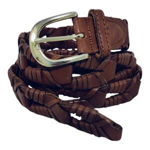 Full Grain Men's Cowhide Leather Belt Laced Link SZ 40 Made in Argentina